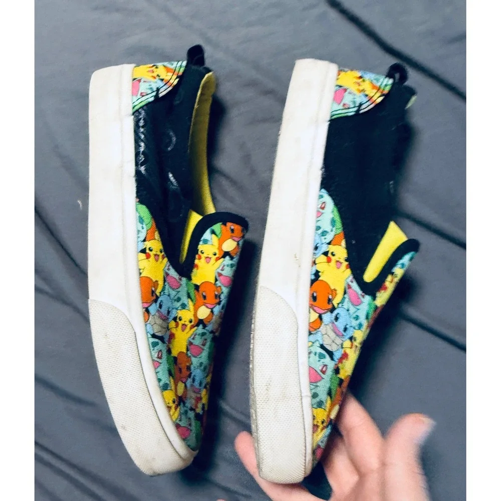 Ground Up‎ Size 4 Youth Kids Pokémon Slip On Canvas Sneakers Shoes Pikachu